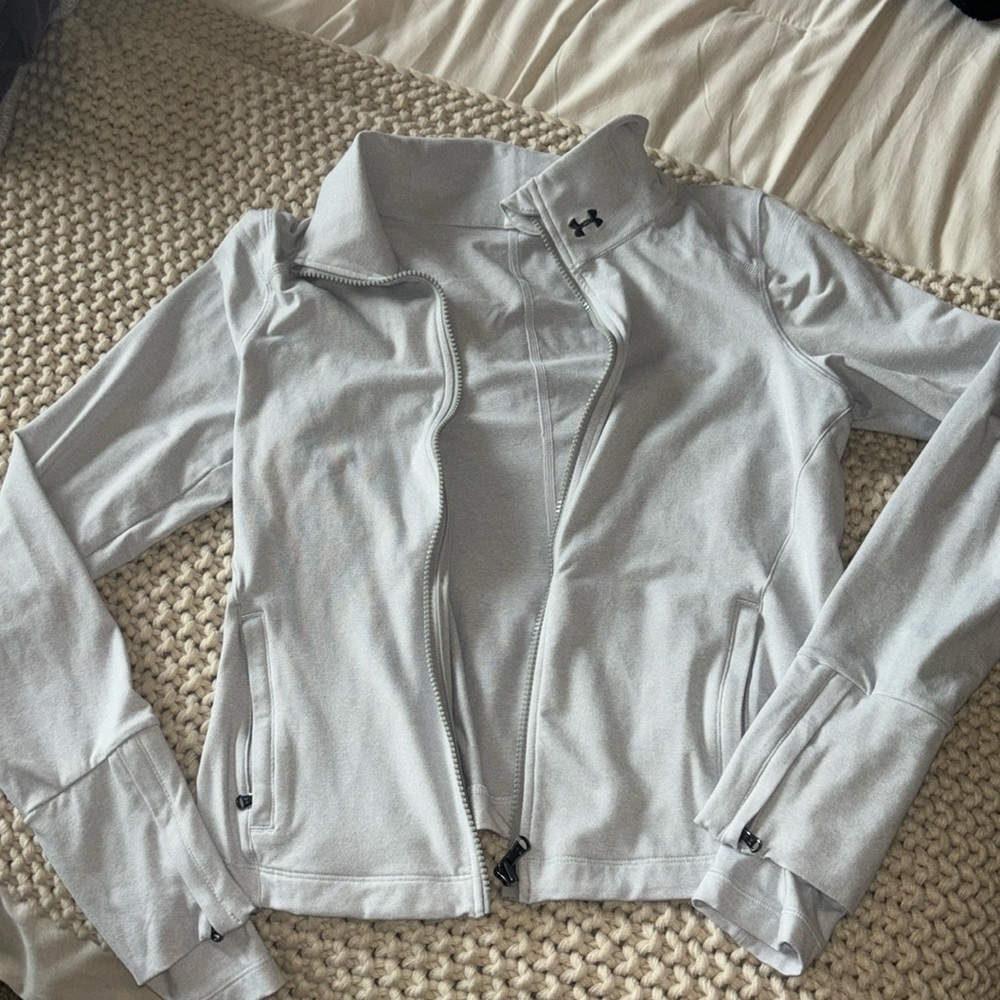 Under Armour grey zip-up jacket